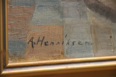A. Henriksen maleri af marmorbroen