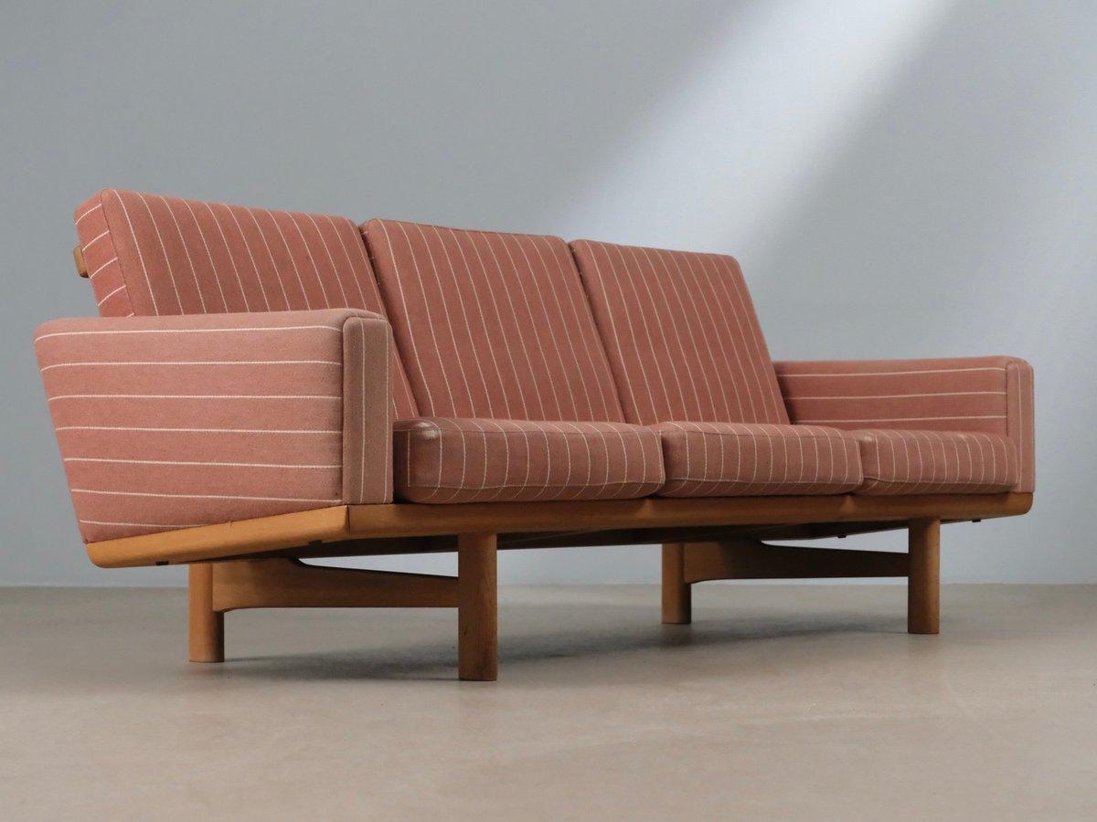 Wegner GE 236 getama 3 pers. sofa i eg