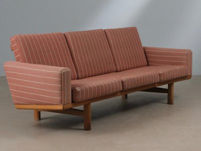 Wegner GE 236 getama 3 pers. sofa i eg