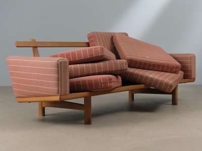 Wegner GE 236 getama 3 pers. sofa i eg