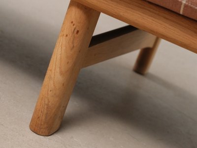 Wegner GE 236 getama 3 pers. sofa i eg