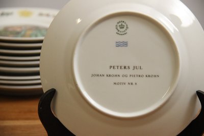 Sæt 10 stk Royal Copenhagen Peters Jul tallekerner