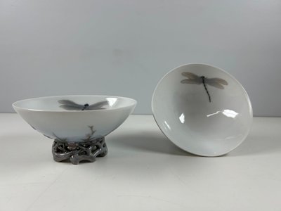 Sjældne Skønvirke skåle 2 stk kongelig porcelæn royal Copenhagen nr. 482/341