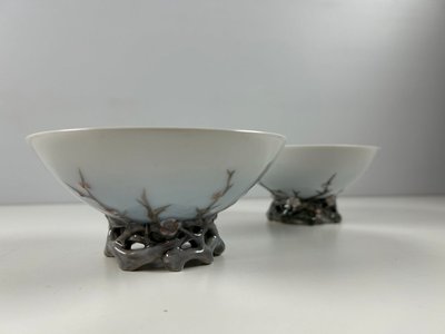 Sjældne Skønvirke skåle 2 stk kongelig porcelæn royal Copenhagen nr. 482/341