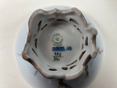 Sjældne Skønvirke skåle 2 stk kongelig porcelæn royal Copenhagen nr. 482/341