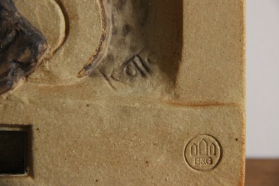 Bing & Grøndahl stentøjsrelief Karl Otto Johansen 1968
