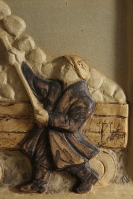 Bing & Grøndahl stentøjsrelief Karl Otto Johansen 1968