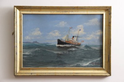 Olaf Gulbransson Maritimt oliemaleri