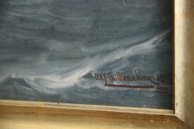 Olaf Gulbransson Maritimt oliemaleri