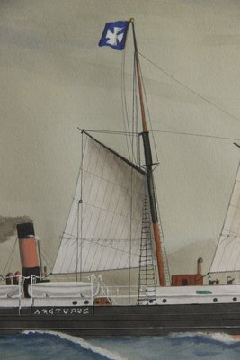 Maritimt maleri af E.H. Kiltoe