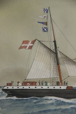 Maritimt maleri af E.H. Kiltoe