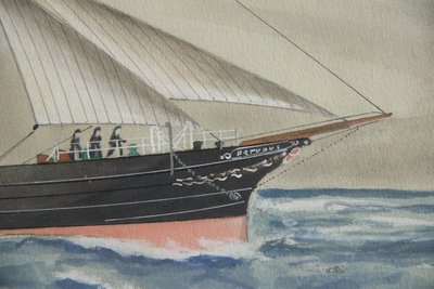 Maritimt maleri af E.H. Kiltoe