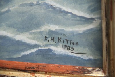 Maritimt maleri af E.H. Kiltoe