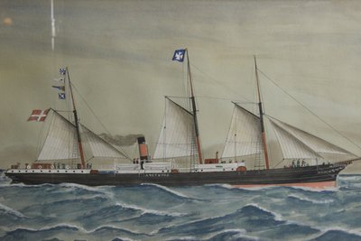 Maritimt maleri af E.H. Kiltoe
