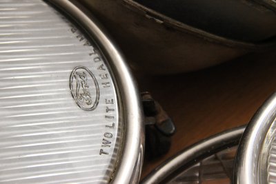 Originale Ford Model A forlygter, glas og reservedele