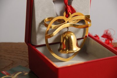 Georg Jensen forgyldt juleuro 1984