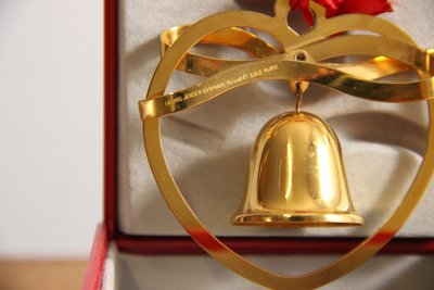 Georg Jensen forgyldt juleuro 1984