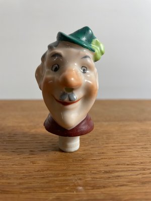 10 vintage skænkepropper i porcelæn