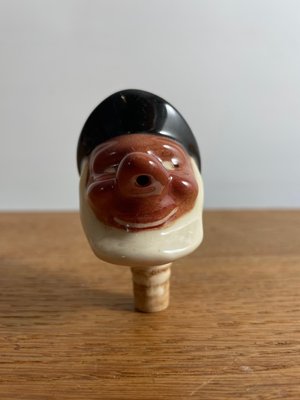 10 vintage skænkepropper i porcelæn