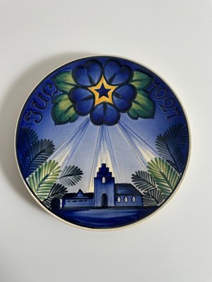 Antikke Aluminia juleplatter