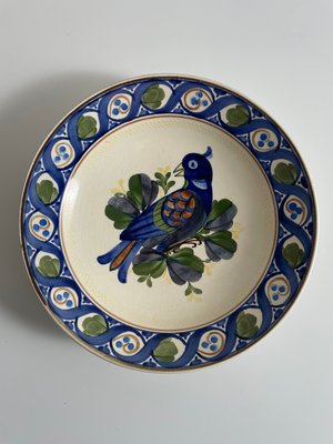 8 stk antikke Aluminia tallerkner platter
