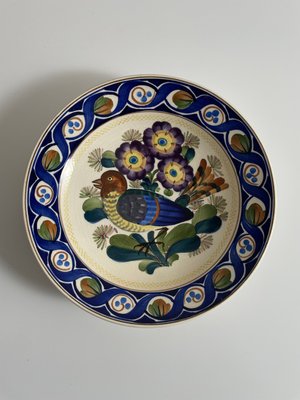 8 stk antikke Aluminia tallerkner platter