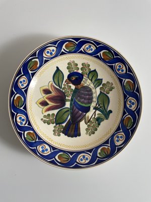 8 stk antikke Aluminia tallerkner platter