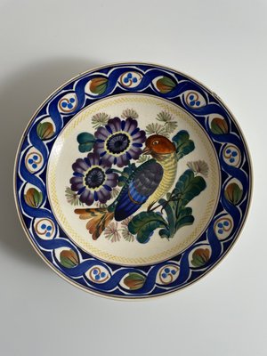8 stk antikke Aluminia tallerkner platter