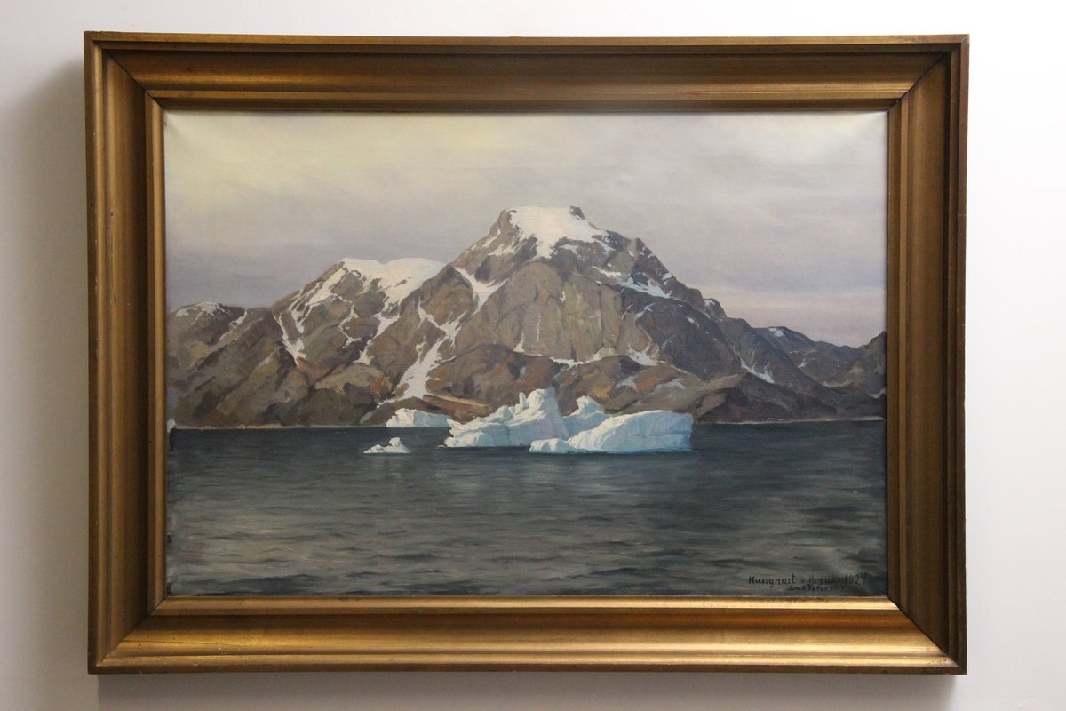 Emanuel A. Petersen Grønlandsmaleri fra 1924