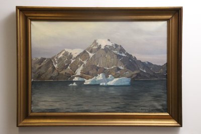 Emanuel A. Petersen Grønlandsmaleri fra 1924
