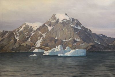 Emanuel A. Petersen Grønlandsmaleri fra 1924