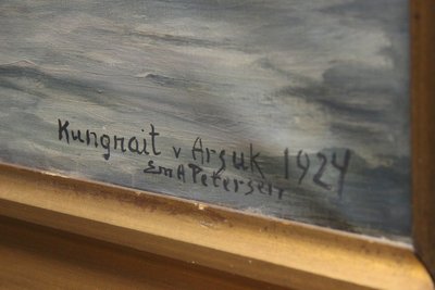 Emanuel A. Petersen Grønlandsmaleri fra 1924