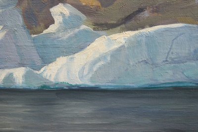 Emanuel A. Petersen Grønlandsmaleri fra 1924