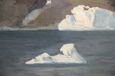 Emanuel A. Petersen Grønlandsmaleri fra 1924