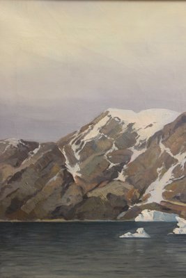 Emanuel A. Petersen Grønlandsmaleri fra 1924