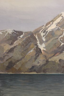 Emanuel A. Petersen Grønlandsmaleri fra 1924