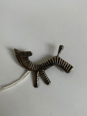 Bernard Hertz zebra broche i 925 sølv antageligt unika unik model
