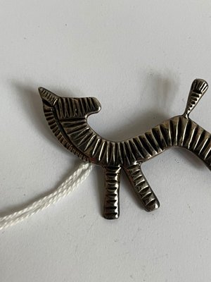 Bernard Hertz zebra broche i 925 sølv antageligt unika unik model