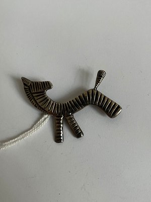 Bernard Hertz zebra broche i 925 sølv antageligt unika unik model