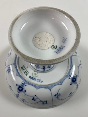 Royal Copenhagen Musselmalet Riflet Opsats Nr. 513/514