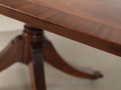 Engelsk sofabord i mahogni og glas