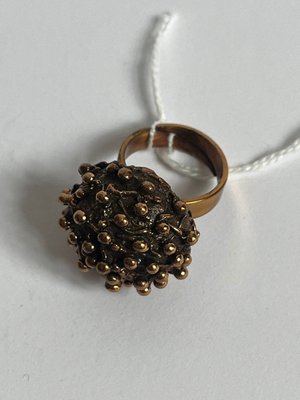 Pentti Sarpaneva skulpturel finsk ring i bronze