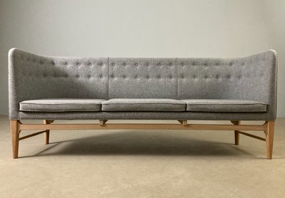 Arne Jacobsen 3 pers. sofa i grå uld