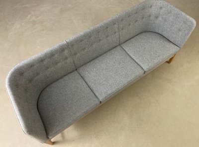 Arne Jacobsen 3 pers. sofa i grå uld