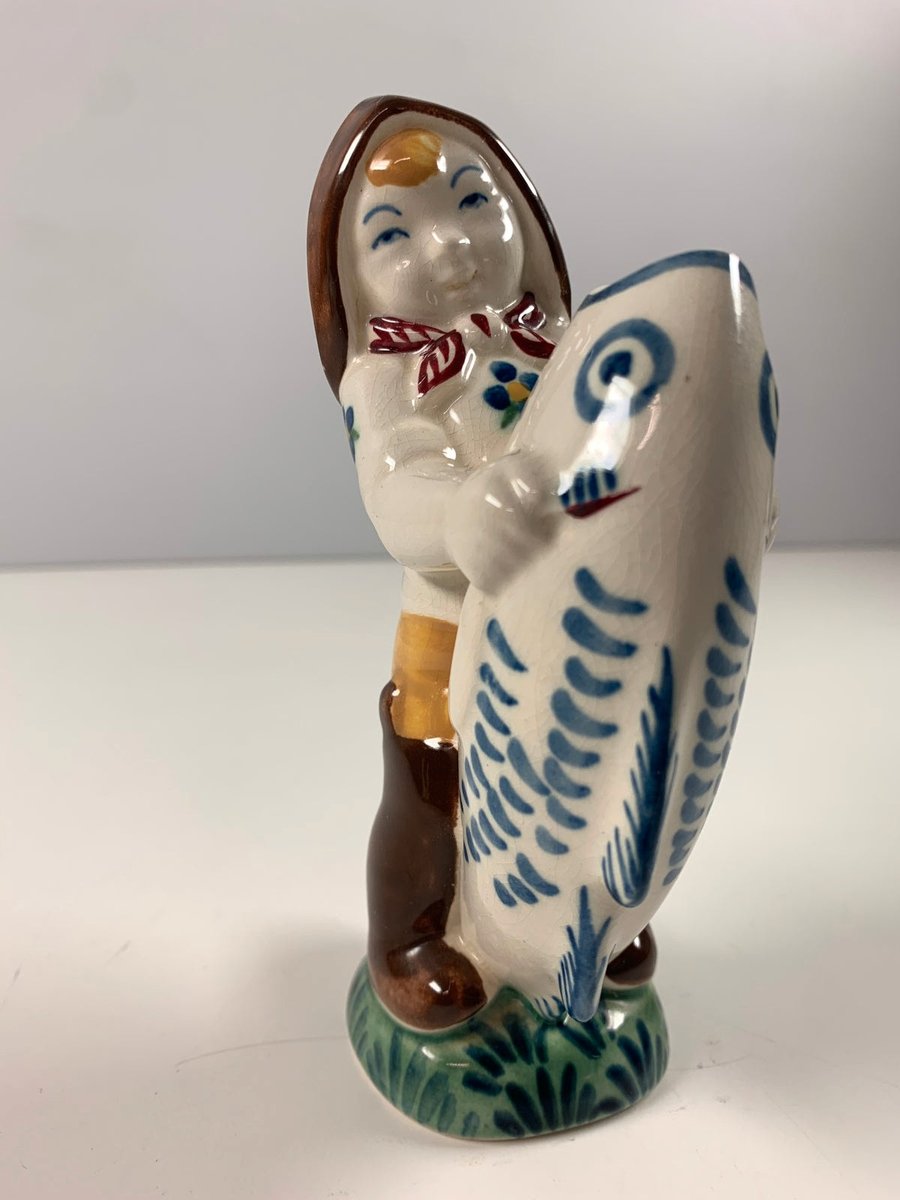 Aluminia figur af Skovserdreng 