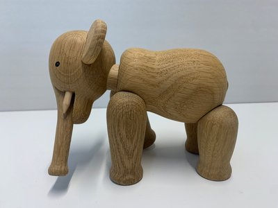 Træfigur, Elefant, design Kay Bojesen